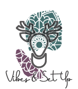 vibes and set up icon with text (b)