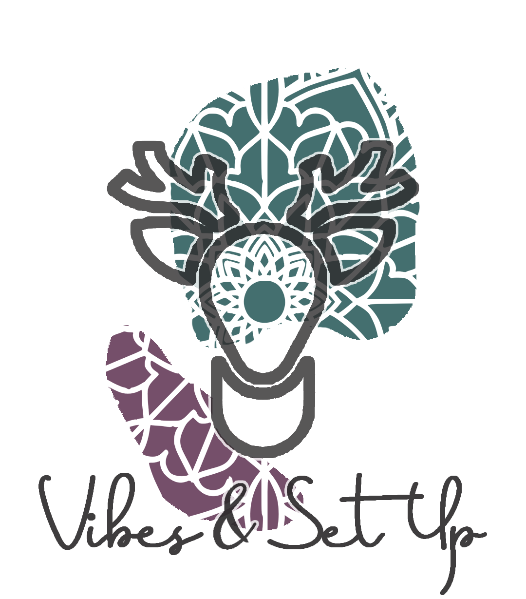 vibes and set up icon with text (b)